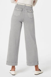 High Waist Jeans with Pockets | Jeans Daverri Fashions