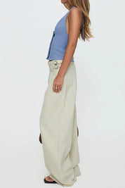 Wide Leg Jeans with Pockets | Bottoms Daverri Fashions