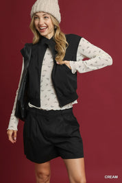 Umgee Bow Print Lightweight Knit Top | Tops Daverri Fashions