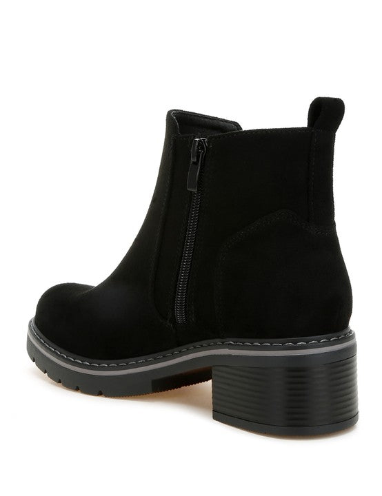 Tigris Microfiber Zipper Boots | Boots Daverri Fashions