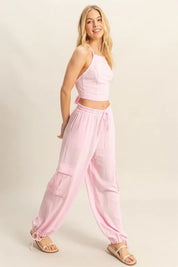 HYFVE Crop Top and Cargo Pants Set | Outfit Sets Daverri Fashions