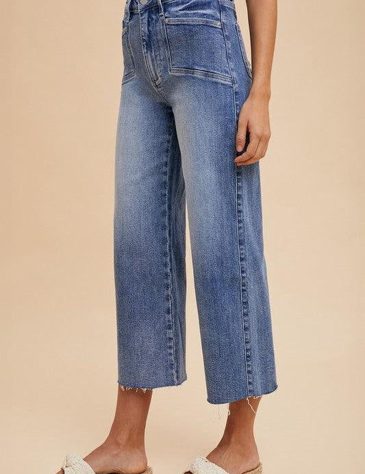 Annie Wear High Rise Wide Leg Jeans | Jeans Daverri Fashions