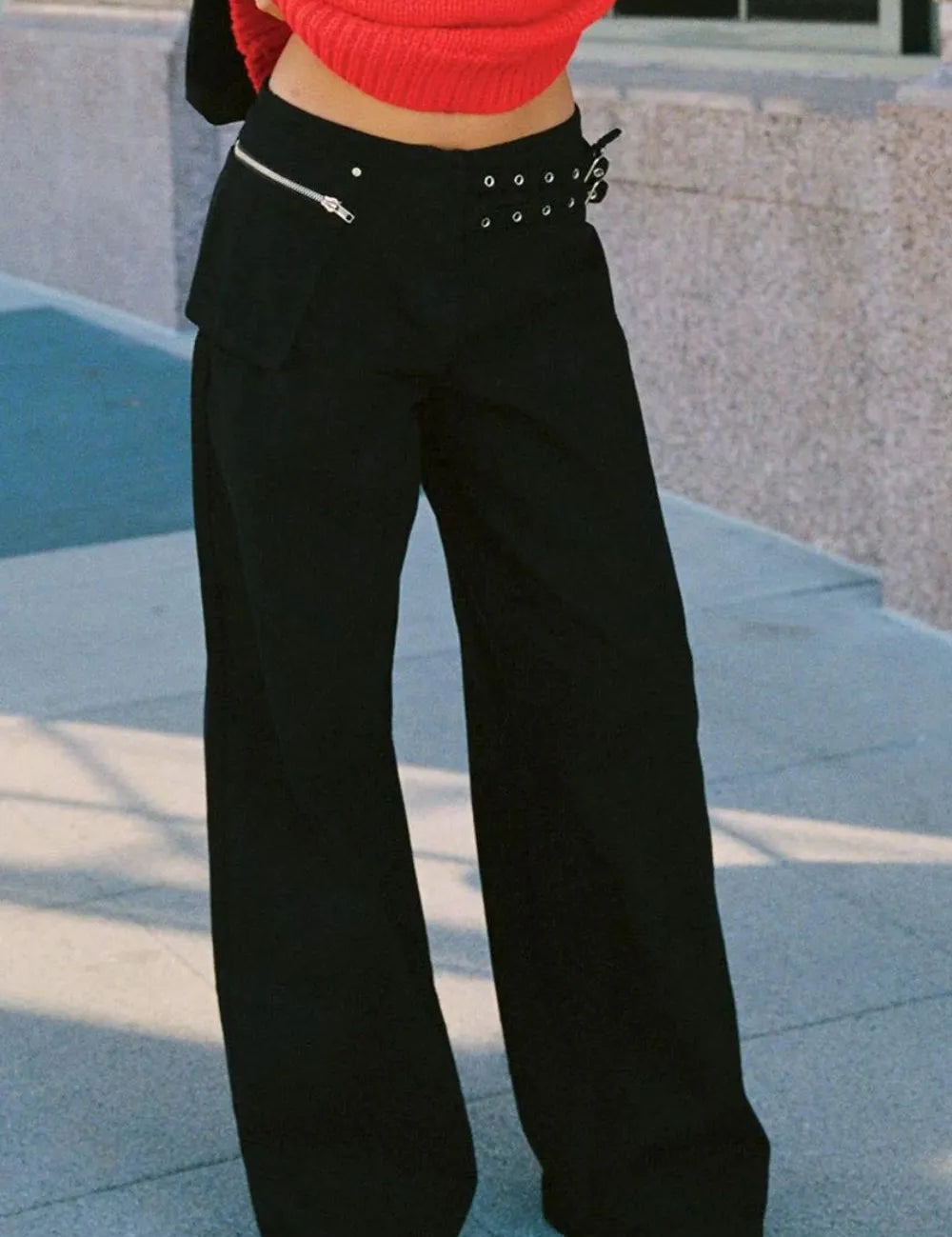 Wide Leg Jeans with Pockets | Bottoms Daverri Fashions