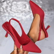 Point Toe Stiletto Pumps | Daverri Fashions