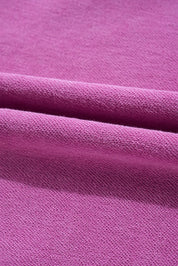 Notched Drop Shoulder Long Sleeve Sweatshirt | Sweatshirts Daverri Fashions