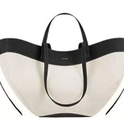 Two-Tone Leather Handbag | Tote Bags Daverri Fashions