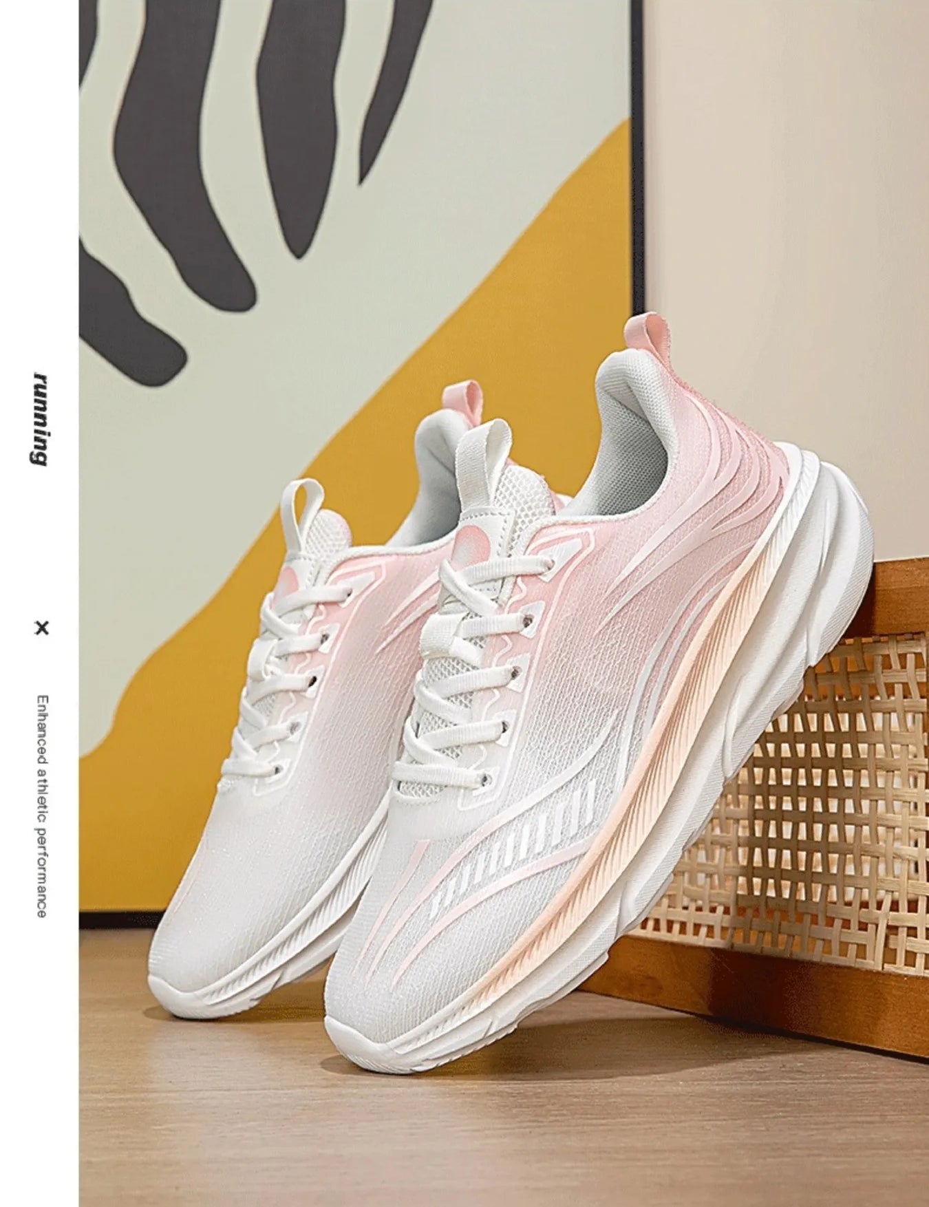 Gradient Colorful Breathable Athletic Sneakers | Sneakers Daverri Fashions