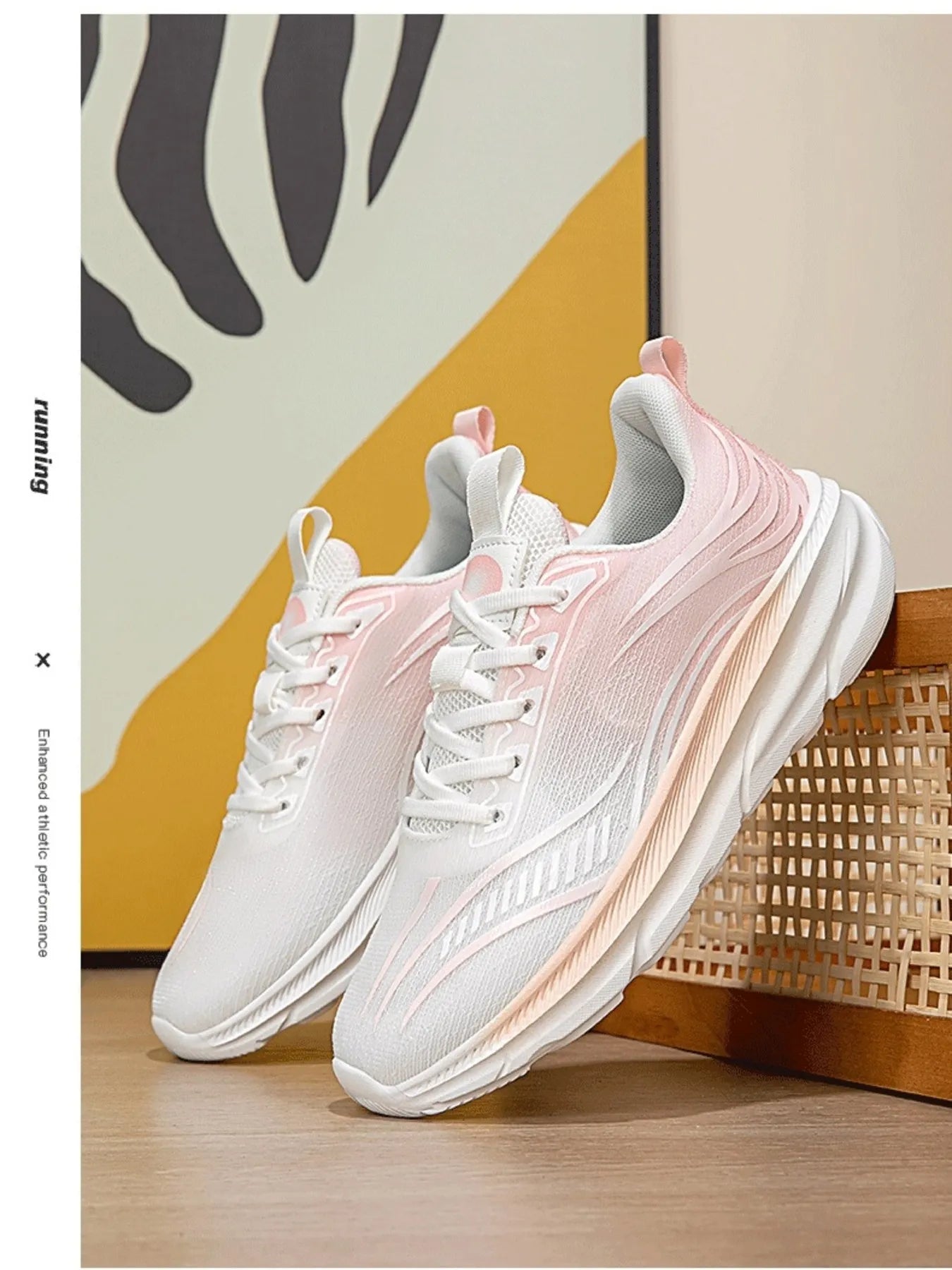 Gradient Colorful Breathable Athletic Sneakers | Sneakers Daverri Fashions