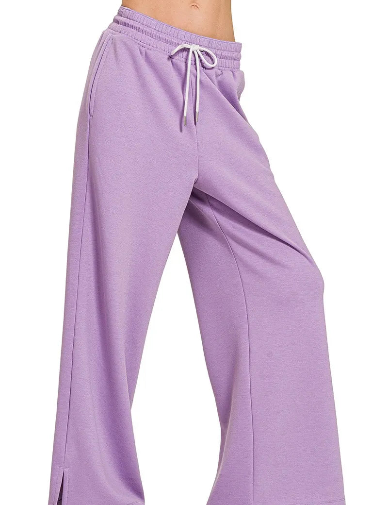 LAVENDER Zenana Scuba Drawstring Pants Lavender | Loungewear Bottoms Daverri Fashions