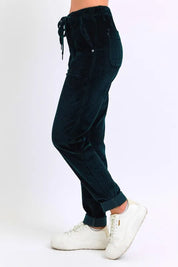 Judy Blue Full Size High Waist Corduroy Cuffed Jogger Plus Size | Daverri Fashions