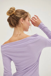 HYFVE Off Shoulder Ribbed Knit Top | Tops Daverri Fashions