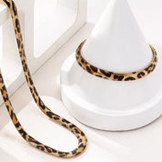 Chunky Leopard Necklace and Bracelet Jewelry Set | Fashion Jewelry Sets Daverri Fashions