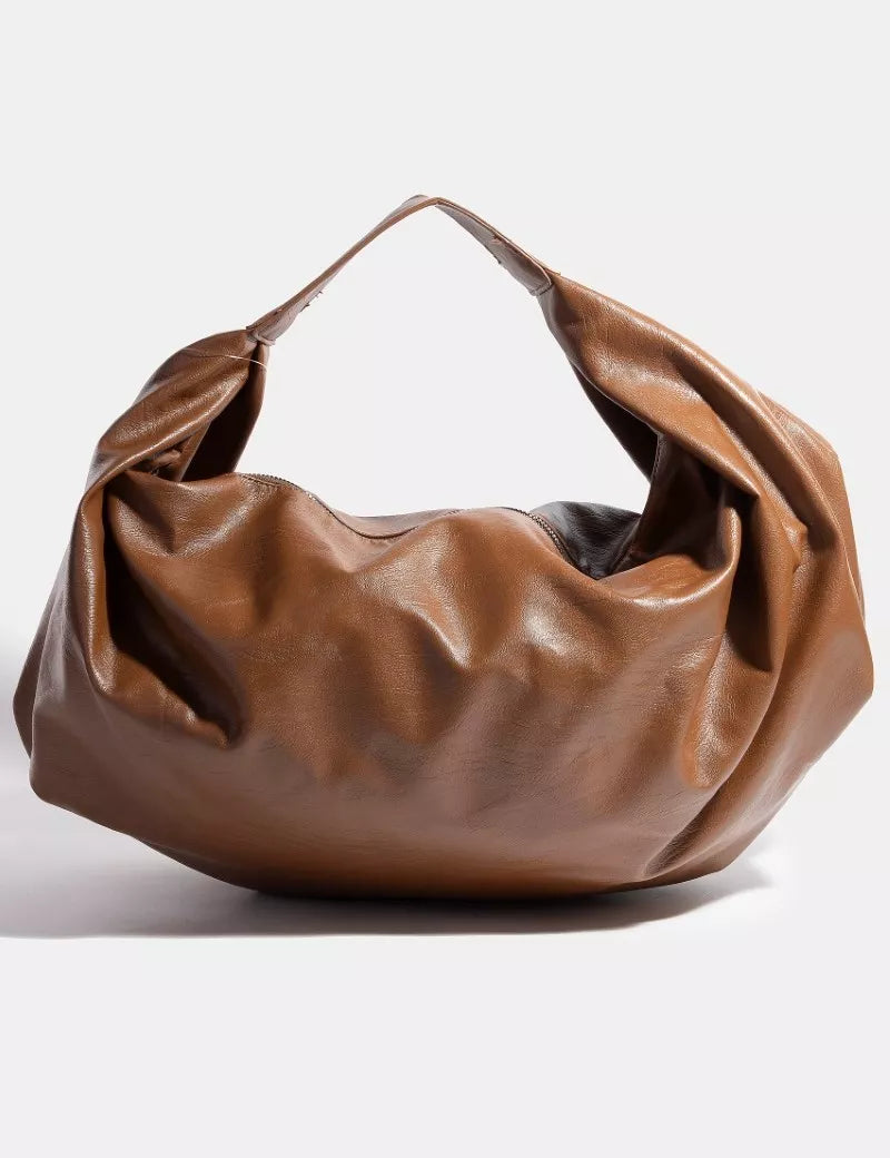 BR one size Faux Leather Hobo Shoulder Bag | Handbags Daverri Fashions