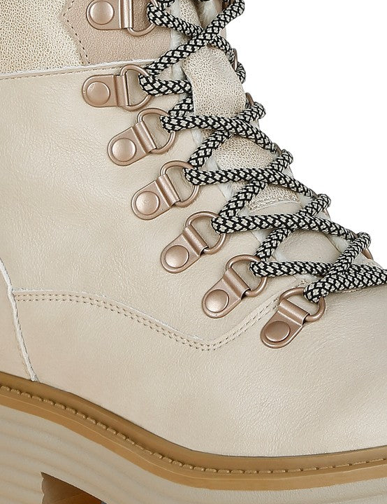 Boskoff Lace-Up Chunky Warm Ankle Boots | Boots Daverri Fashions