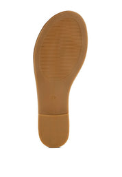 Luxe Getaway Beaded Saint Tropez Flat Slip Ons | Slides Daverri Fashions