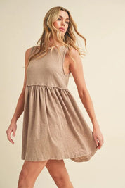 Aemi + Co Round Neck Mini Tank Dress | Daverri Fashions