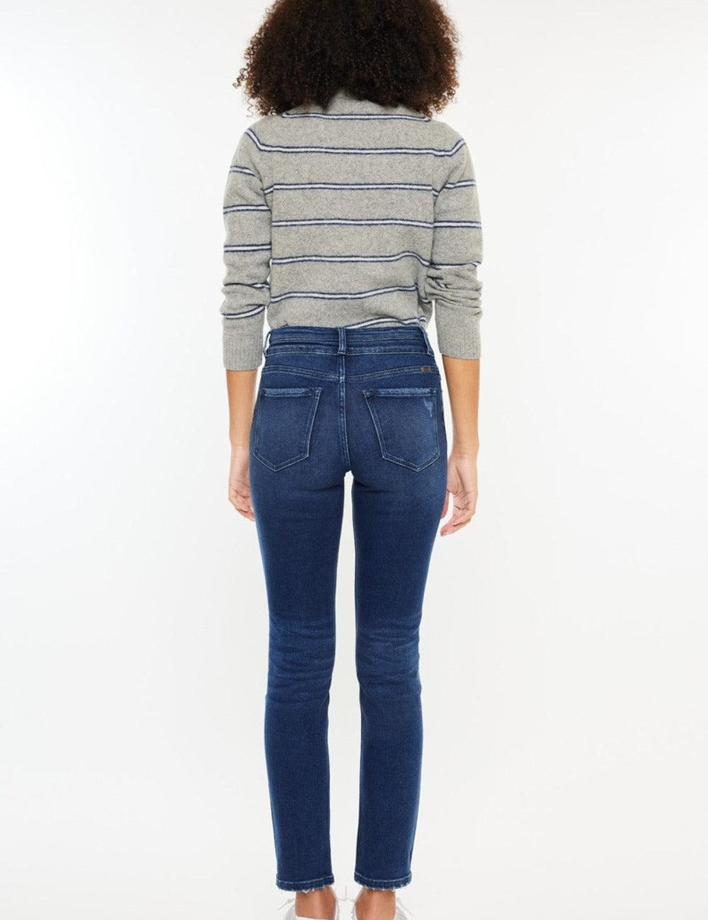 Kancan High Rise Slim Straight Jeans | Jeans Daverri Fashions