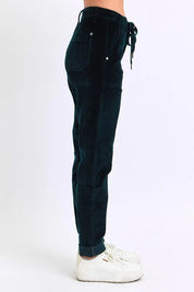 Judy Blue Full Size High Waist Corduroy Cuffed Jogger Plus Size | Daverri Fashions