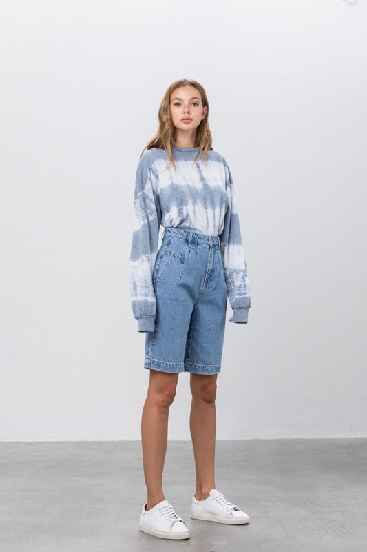 Mom Bermuda Denim Shorts | Bermuda Shorts Daverri Fashions