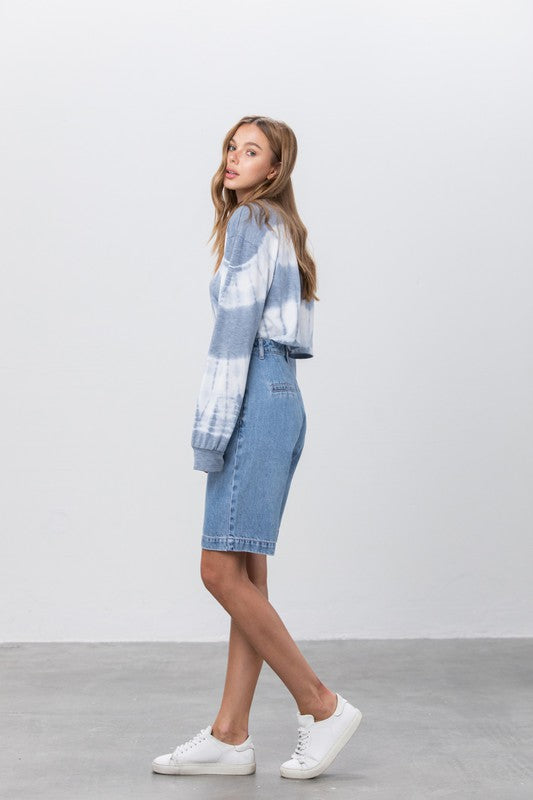 Mom Bermuda Denim Shorts | Bermuda Shorts Daverri Fashions