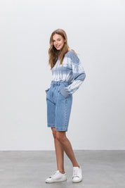 Mom Bermuda Denim Shorts | Bermuda Shorts Daverri Fashions