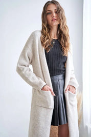 ADORA 2tone Sweater Open Cardigan | Sweaters Daverri Fashions