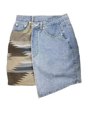 Denim Wrap Skirt | Skirts Daverri Fashions