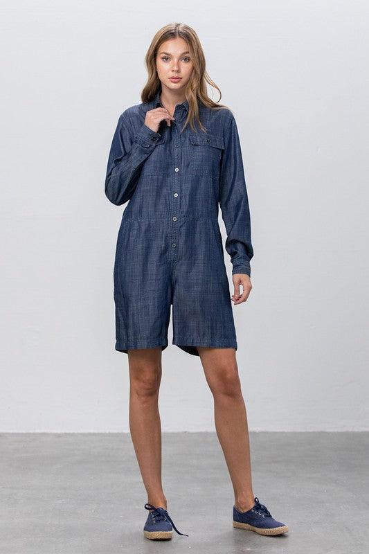 Tencel Short Jumpsuit | Jumpsuits Daverri Fashions