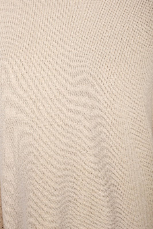 OVER FITTED LONG SLEEVE SWEATER TOP | Sweaters Daverri Fashions