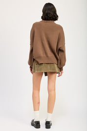 OVER FITTED LONG SLEEVE SWEATER TOP | Sweaters Daverri Fashions