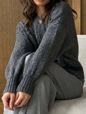 Cable Knit Button-Down Cardigan | Cardigans Daverri Fashions