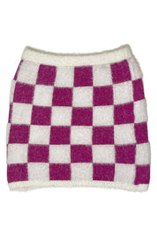 Fuzzy Checkered Skirt | Skirts Daverri Fashions