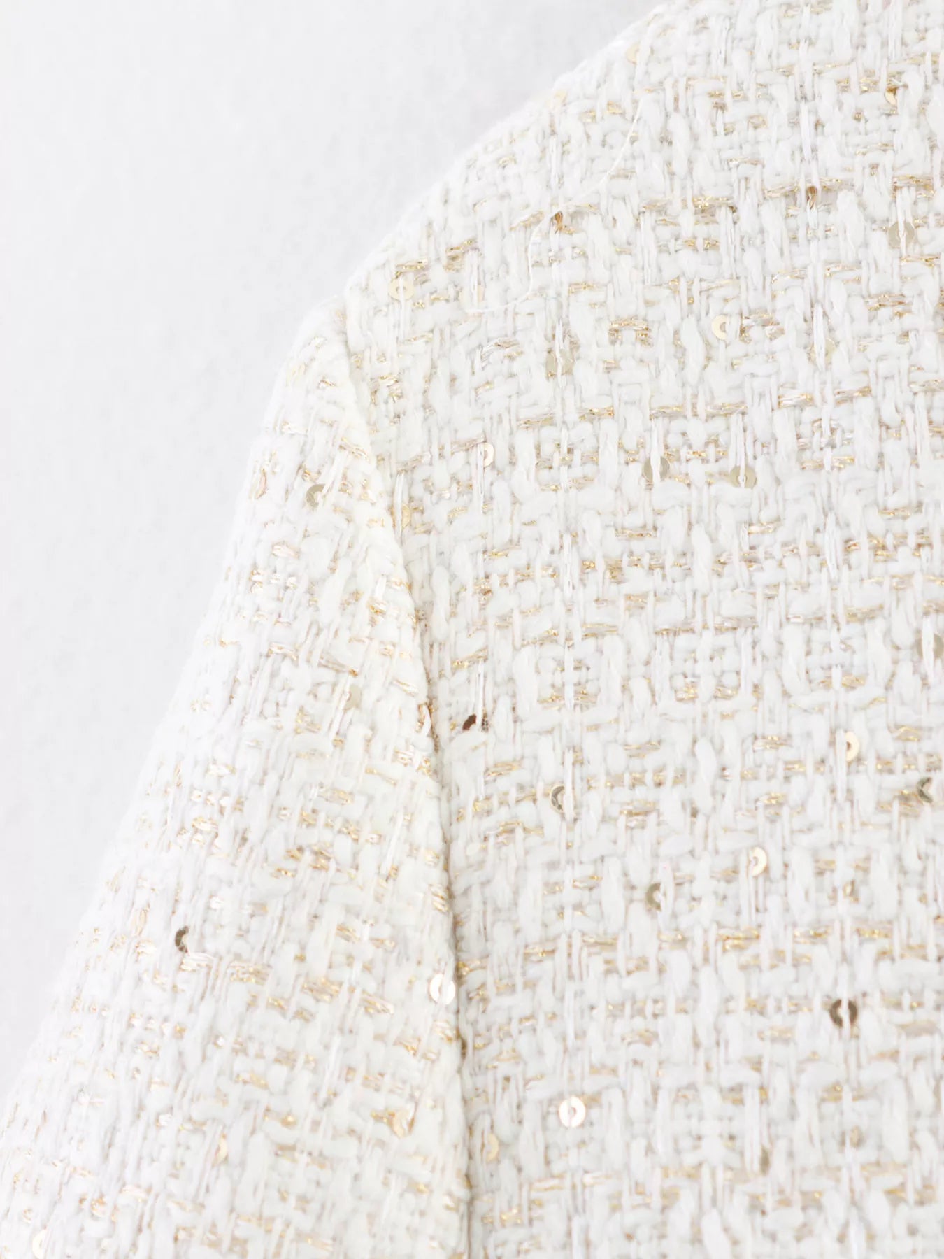 Tweed Button Up Cropped Jacket | Jackets Daverri Fashions