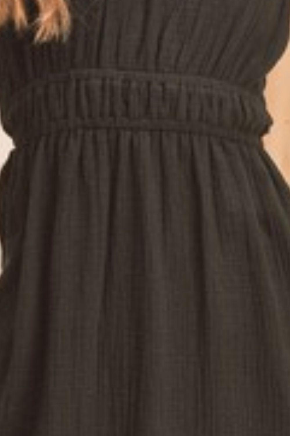 Aemi + Co Side Slit Round Neck Sleeveless Tank Dress | Tank Dresses Daverri Fashions