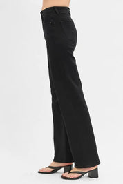 RISEN Full Size High Rise Wide Leg Jeans Plus Size | Daverri Fashions