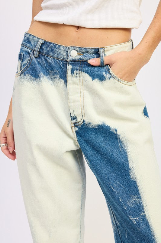 HIGH WAISTED TIE DYE JEANS | Jeans Daverri Fashions