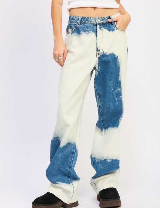HIGH WAISTED TIE DYE JEANS | Jeans Daverri Fashions