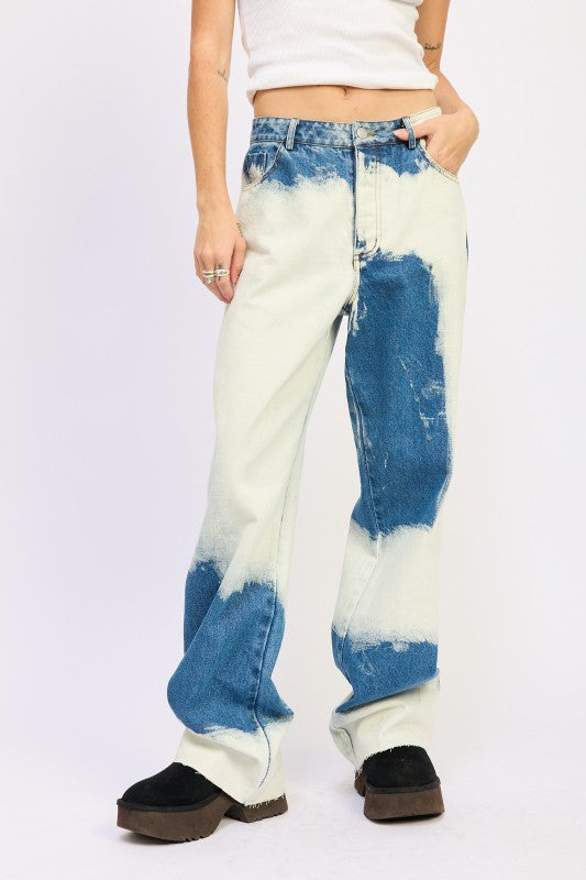 HIGH WAISTED TIE DYE JEANS | Jeans Daverri Fashions