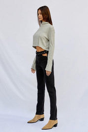 HIGH WAISTED STRAIGHT JEANS | Jeans Daverri Fashions