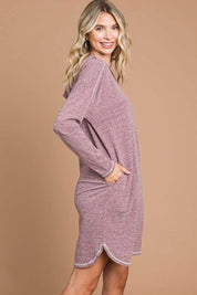 Culture Code Hooded Long Sleeve Sweater Dress | Sweaters Daverri Fashions