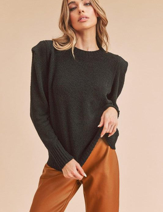 BLACK Aemi +Co Dulci Sweater | Sweaters Daverri Fashions