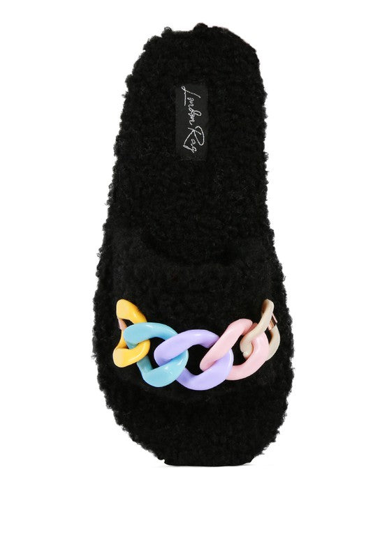 Rola Acrylic Chain Slides | Slippers Daverri Fashions