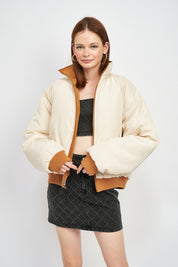 REVERSIBLE PUFFER JACKET | Jackets Daverri Fashions