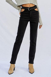 HIGH WAISTED STRAIGHT JEANS | Jeans Daverri Fashions