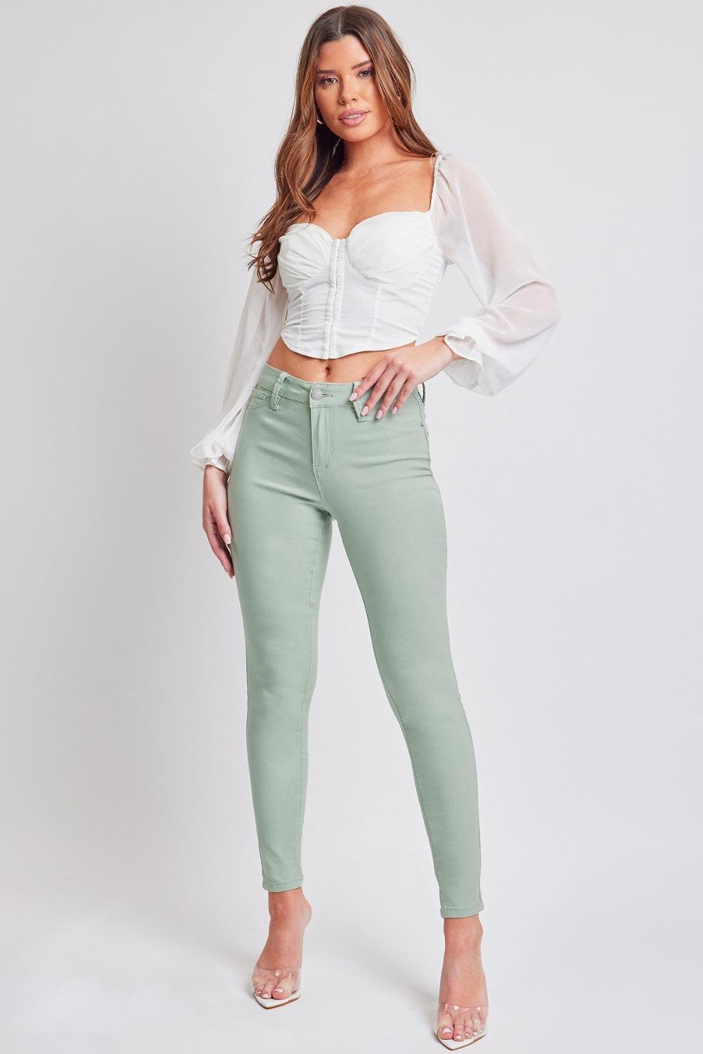 Jade YMI Jeanswear Hyperstretch Mid-Rise Skinny Jeans | Jeans Daverri Fashions