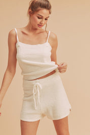 WHITE Aemi+Co So Cozy Lounge Set | Daverri Fashions