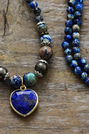 Imperial Stone Heart Three-Layered Bracelet | Bracelets Daverri Fashions