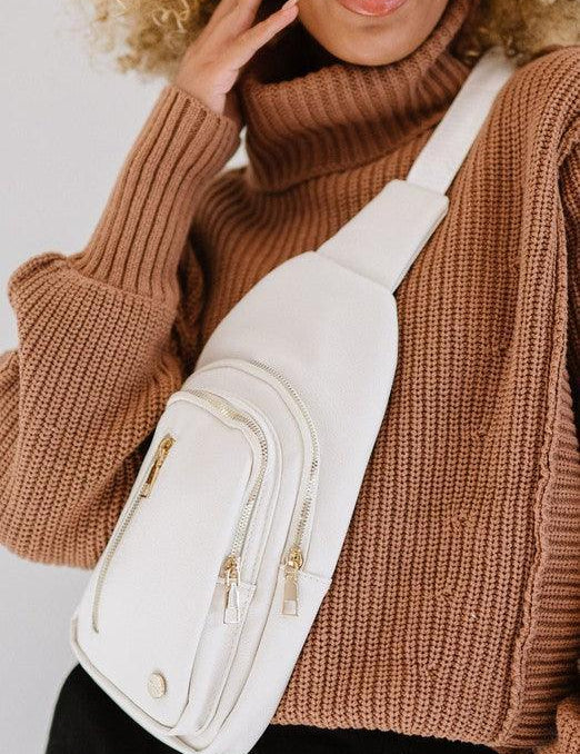 Vegan Leather Multi Pocket Crossbody | Handbags Daverri Fashions