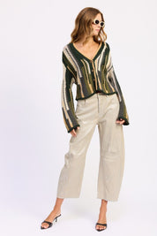 Color Mix Cardigan Top | Cardigans Daverri Fashions