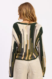 Color Mix Cardigan Top | Cardigans Daverri Fashions